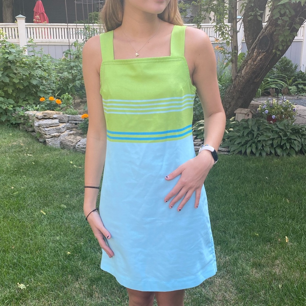 bright tennis dress